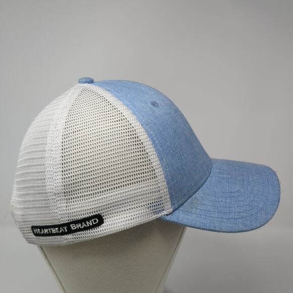 Idaho The Heartbeat Brand Snapback Trucker Hat Blue One Size Mesh Back 6 Panel - Picture 5 of 10